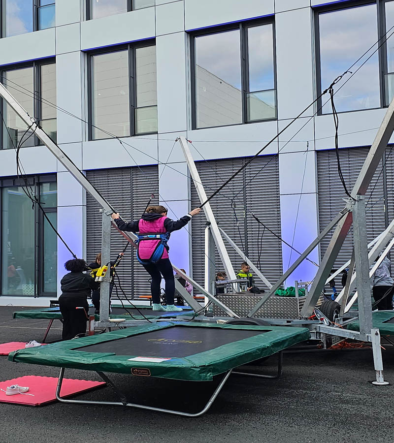 Bungee Trampolin 4-er Anlage 